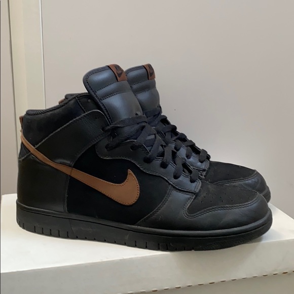 nike dunk high rustic black